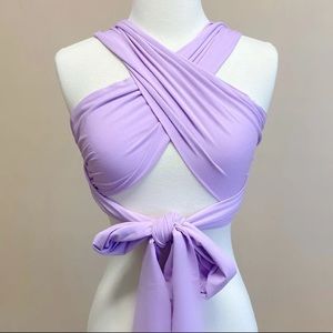 Purple Wrap Top